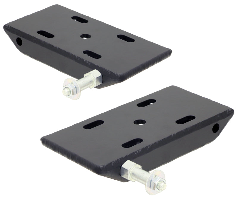 RockJock Heavy Duty Spring Plates with Sway Bar Mounts (2 1/2in Wide Springs)