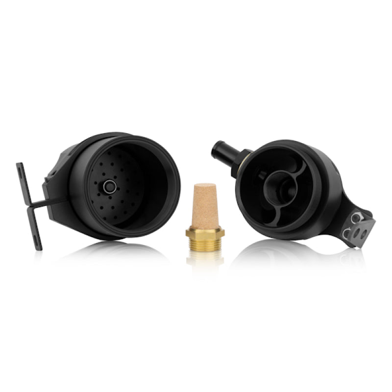 Mishimoto Universal Baffled Oil Catch Can - Black - #MMBCC-UNI-BK