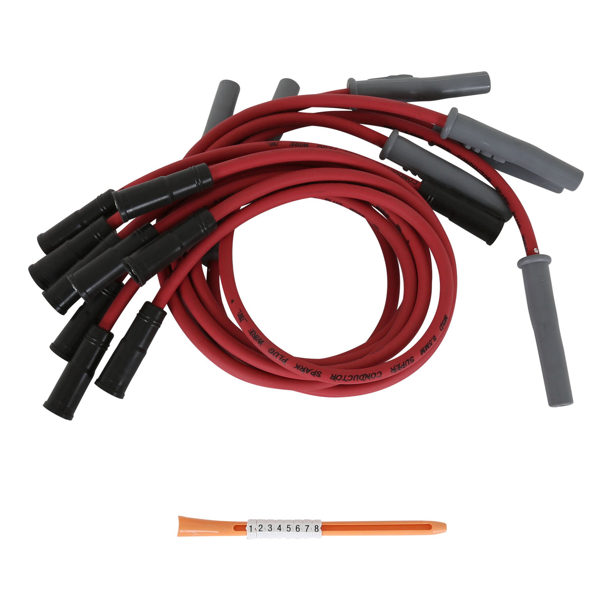 MSD 32109 Super Conductor Spark Plug Wire Set, for Chevy Pickup, '96-'99,Dually w/454