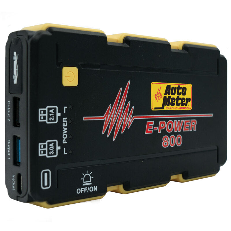 AutoMeter EP-800 Jump Starter 12V Emergency Battery Pack 800A Peak with Power Bank