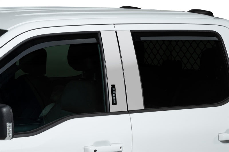 Putco for 2021 Ford F-150 Super Crew Element Chrome Window Visors (Set of 4)