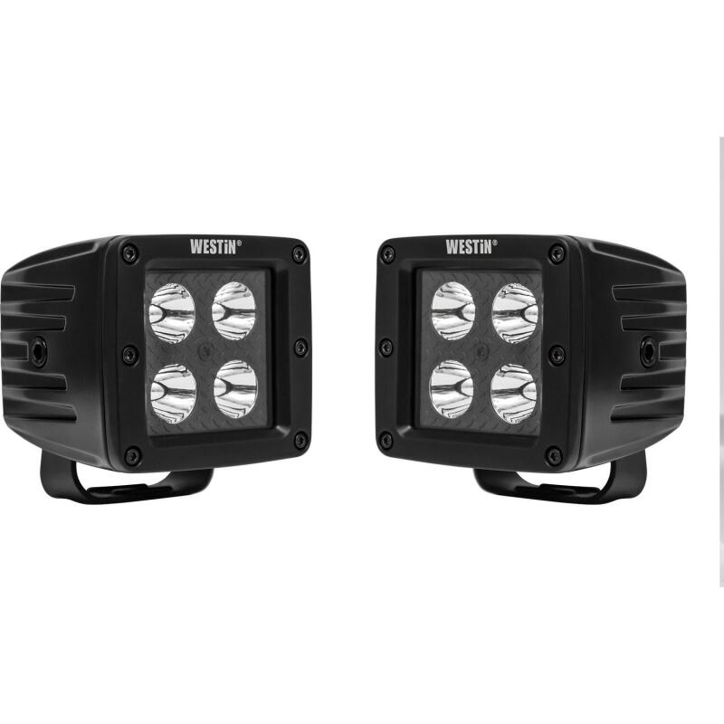 Westin 09-12205A-PR LED Auxiliary Light 3.2in x 3.0in Spot with 5W Cree Black