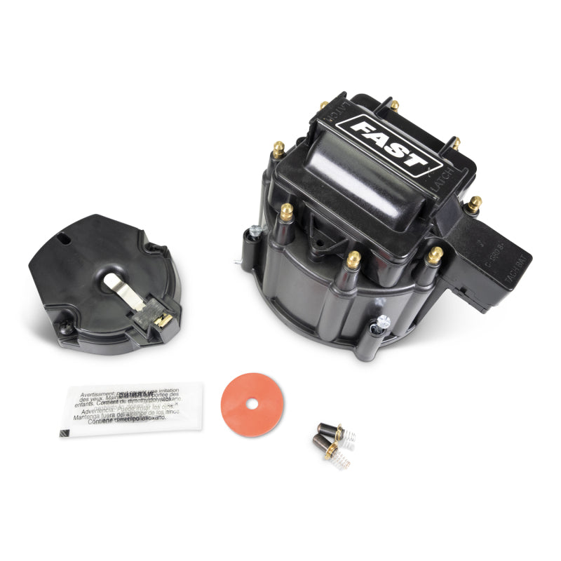FAST 1000-2506 HEI Distributor Cap/Coil/Cover Kit Black