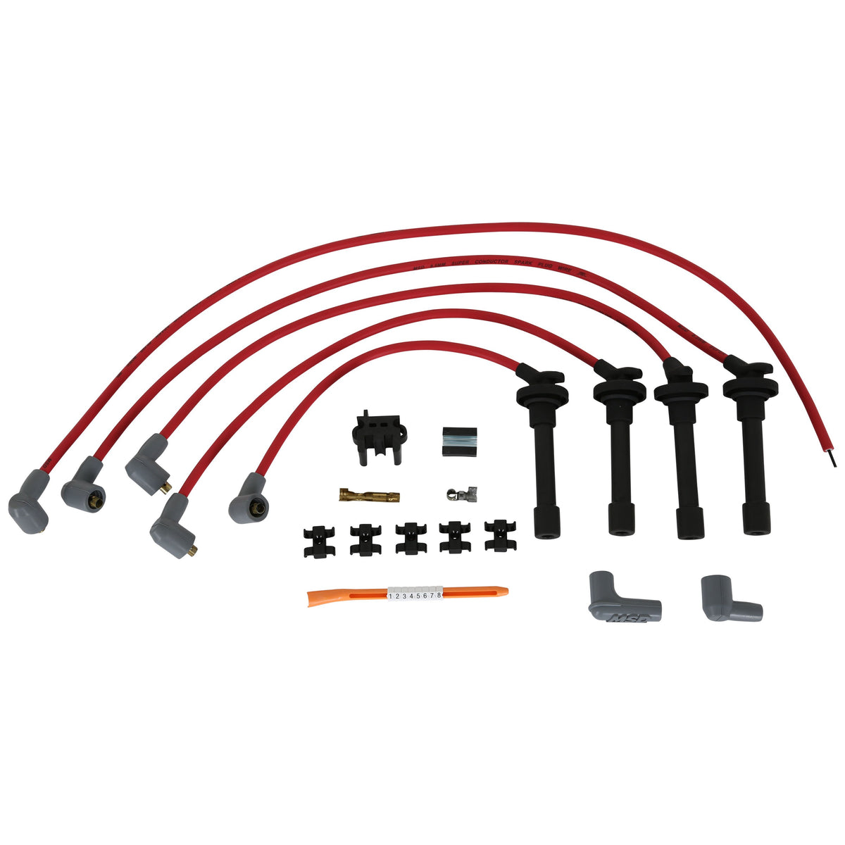 MSD 32349 Super Conductor Spark Plug Wire Set, for Acura/Integra 1.8L Vtec, '94-'97