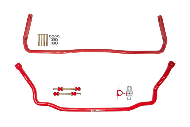 UMI Performance 403534-R Solid Front and Rear Sway Bar Red for 1964-1972 A-Body