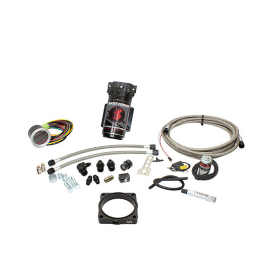 Snow Performance SNO-2170-BRD-T for 2008 and Newer Charger Stage 2 Boost Cooler Forced Induction Water Injection Kit (SS Brded Line/4AN) without Tank