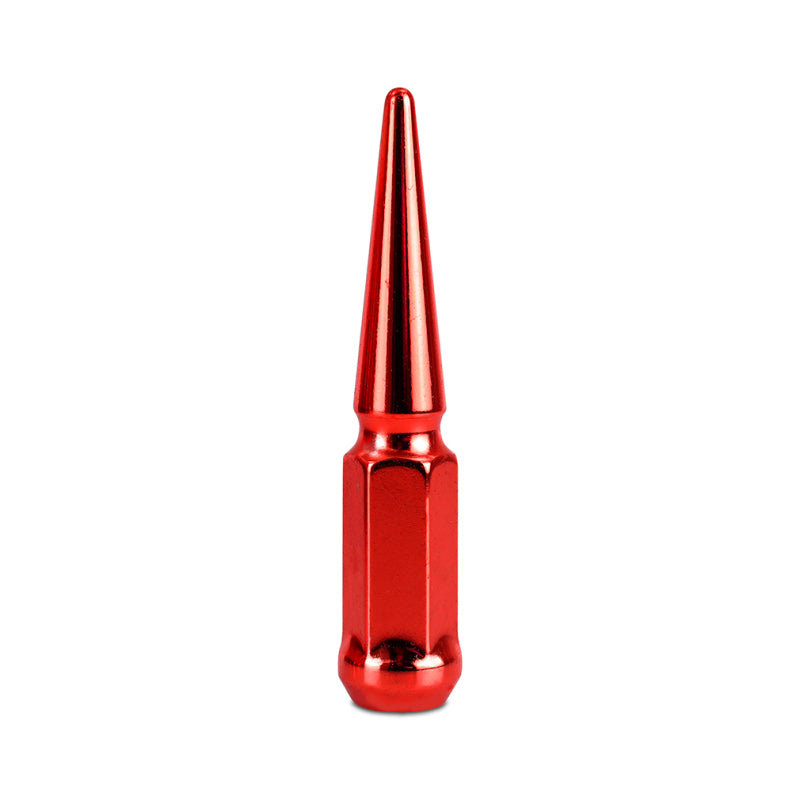 Mishimoto Mishimoto Steel Spiked Lug Nuts M14 x 1.5 24pc Set Red - #MMLG-SP1415-24RD