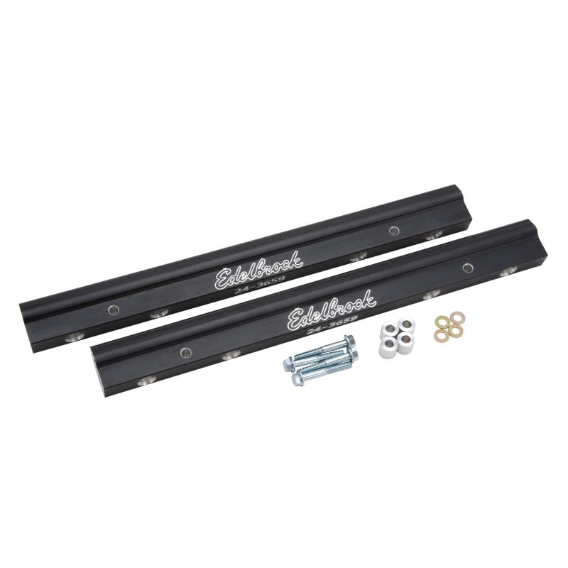 Edelbrock 3659 Fuel Rail Kit for Use with 70855 BBC Tunnel Ram Manifold (4) -8 An Female Ends