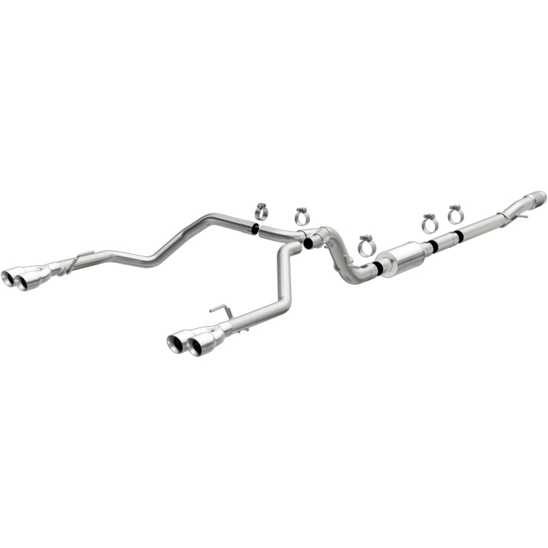 MagnaFlow 19489 2019 Chevrolet Silverado 1500 Quad Exit Polished Stainless Cat-Back Exhaust - #19489