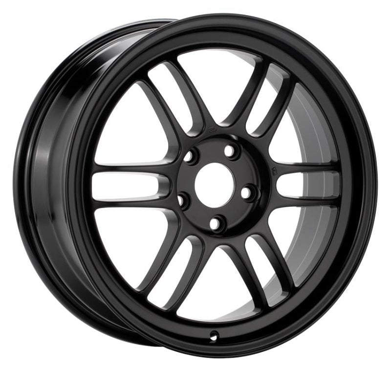 Enkei RPF1 16x8 4x100 38mm Offset 73mm Bore Black Wheel Miata 4-Lug / 2002-2006 Mini / Honda 4-Lug