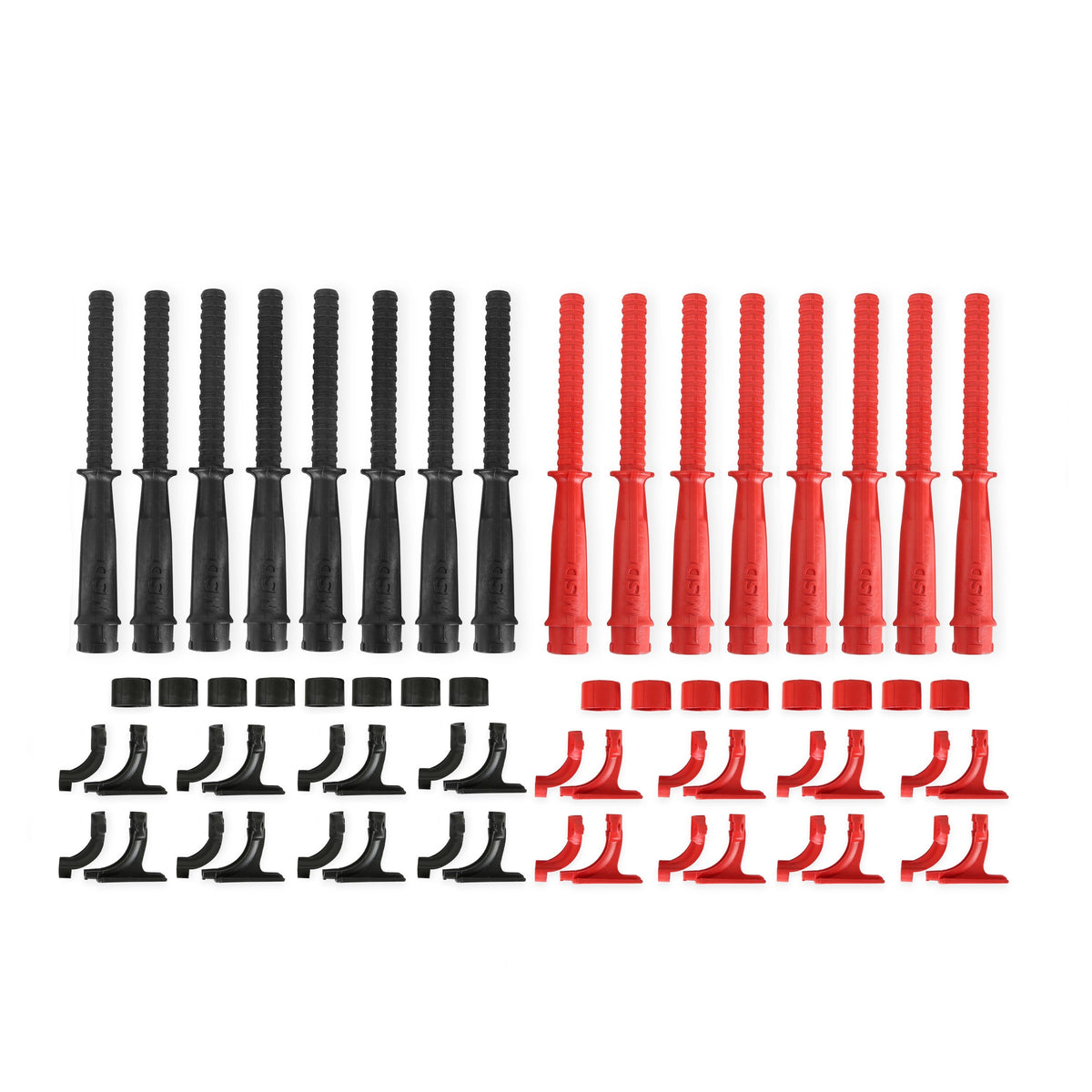 MSD 31559 Dual Plug for Hemi Wire Set, Red and Black Super Conductor 8.5mm