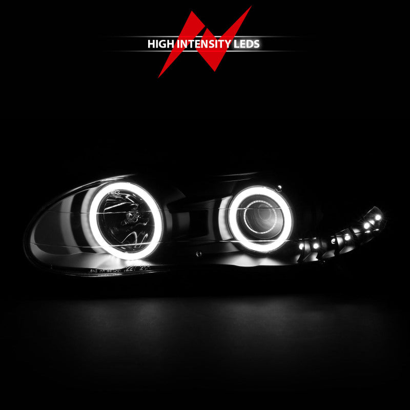 ANZO 1998-2002 Chevrolet Camaro LED Projector Headlights