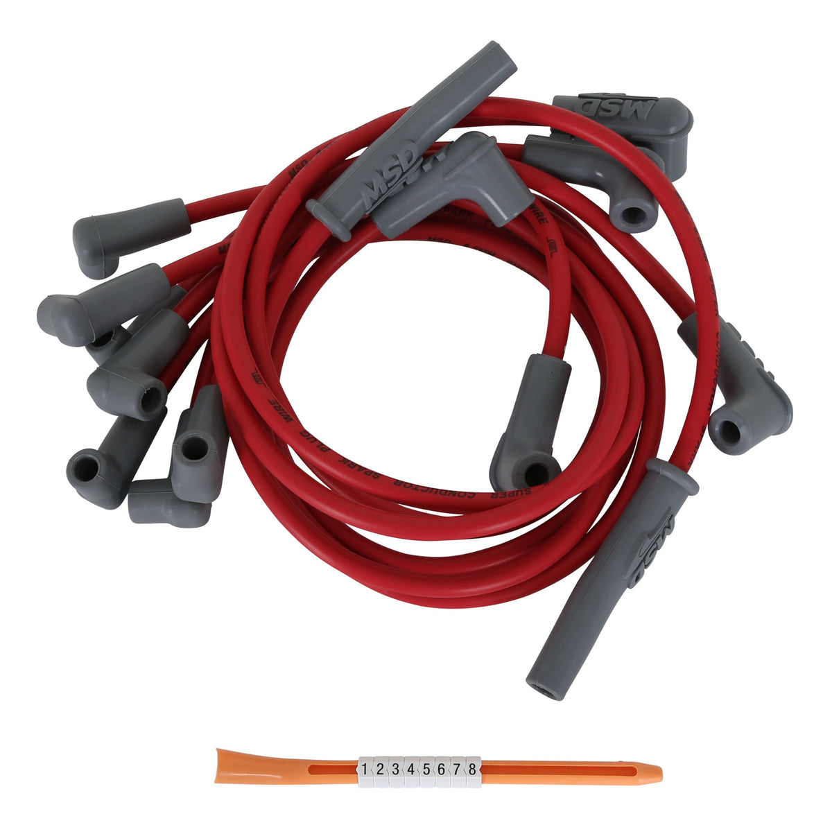 MSD 31649 Super Conductor Spark Plug Wire Set, 4.3L for Chevy Truck, ’92-’97