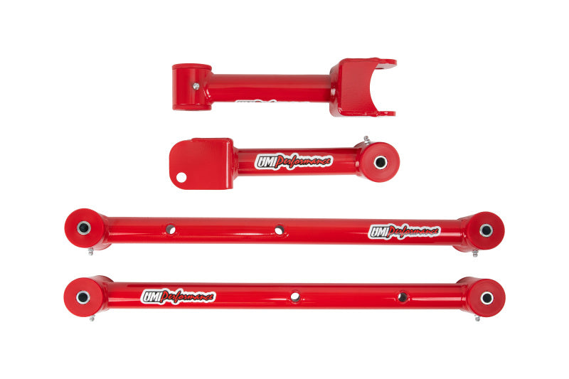 UMI Performance 301516-R Upper/Lower Control Arms Red for 1978-1988 GM G-Body