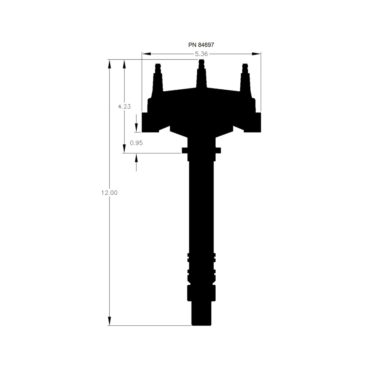 MSD 84697 for Chevy V8 Crank Trigger Distributor