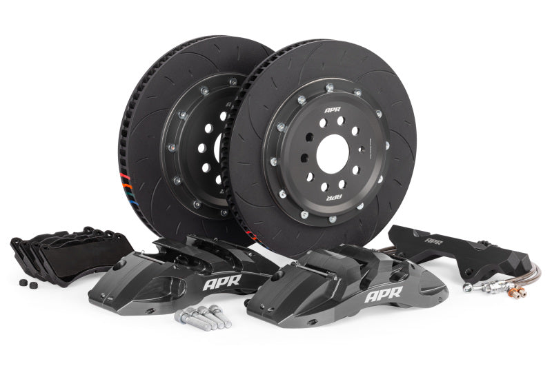 APR 22-26 Audi S3/22-24 VW GTI/Golf R 370x34mm 6-Piston Big Brake Kit (MQBEVO 355mm) - Front - Grey