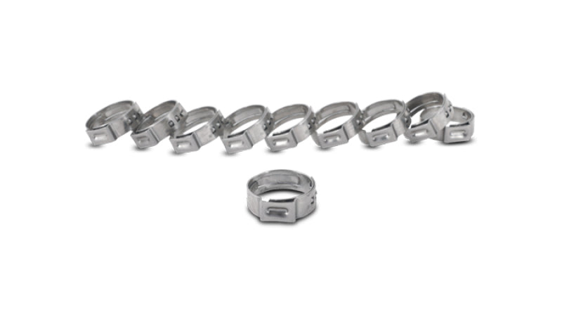 Vibrant One Ear Stepless Pinch Clamps 22.4-25.6mm clamping range (Pack of 10)