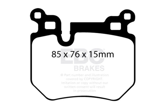 EBC 08-10 BMW 135 3.0 Twin Turbo Redstuff Rear Brake Pads DP31996C