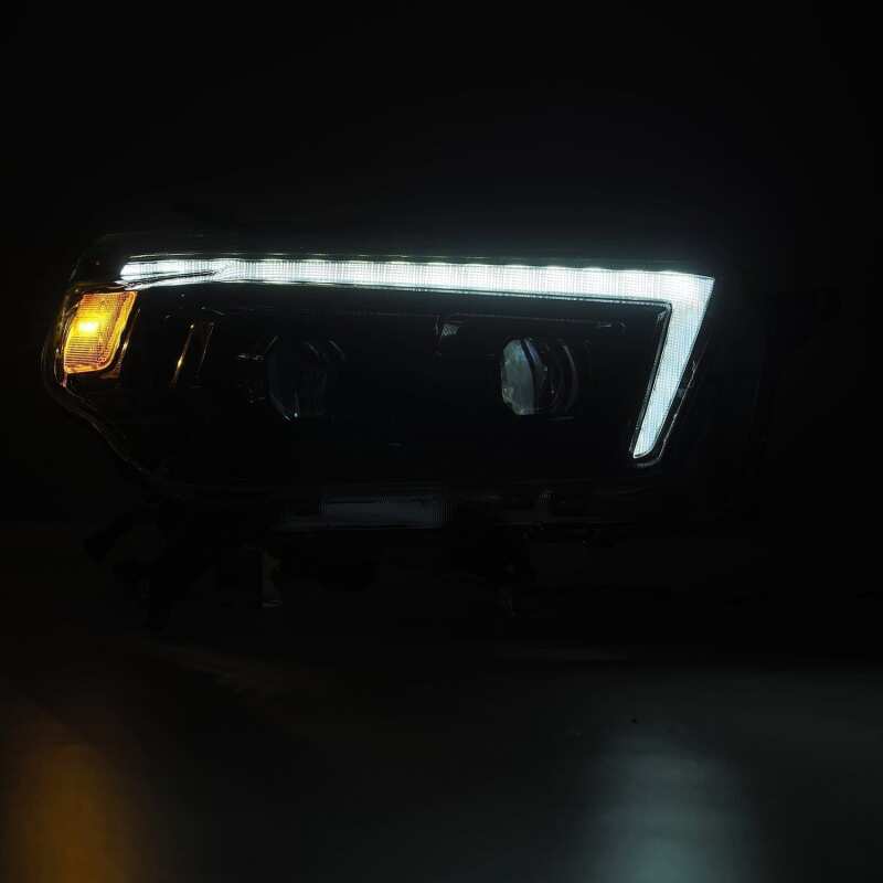 AlphaRex 880756 10-13 Toyota 4Runner LUXX LED Projector Headlights Plank Style Alpha Black w/Sequential Signal/DRL