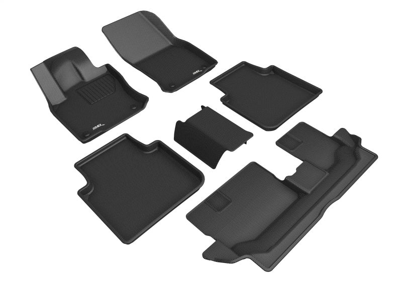 3D MAXpider Kagu Front, Rear & 3rd Row Floor Mats for 2018-2024 Volkswagen Tiguan