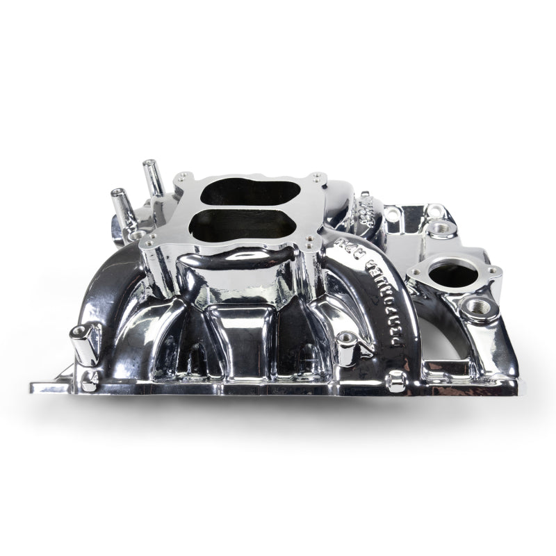 Edelbrock 7156-CP Pontiac 326-455 Performer RPM Intake Manifold - Chrome Plasma Finish