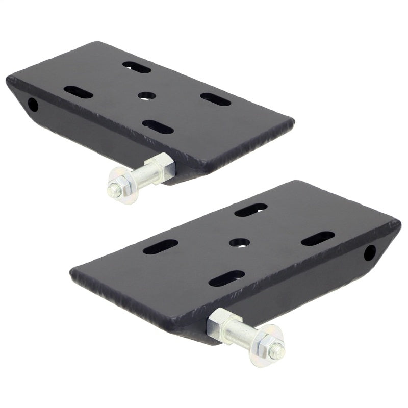 RockJock Heavy Duty Spring Plates with Sway Bar Mounts (2 1/2in Wide Springs)