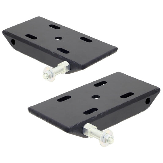 RockJock Heavy Duty Spring Plates with Sway Bar Mounts (2 1/2in Wide Springs)