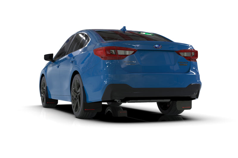 Rally Armor UR Mud Flaps - 2020-2025 Subaru Legacy - Black/Red Logo - #MF64-UR-BLK/RD