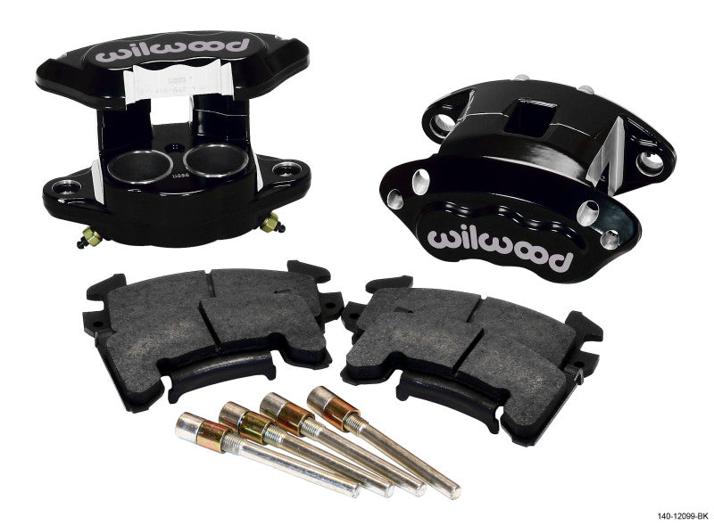 Wilwood D154 Front Caliper Kit - Black 1.62 / 1.62in Piston 1.04in Rotor - #140-12099-BK