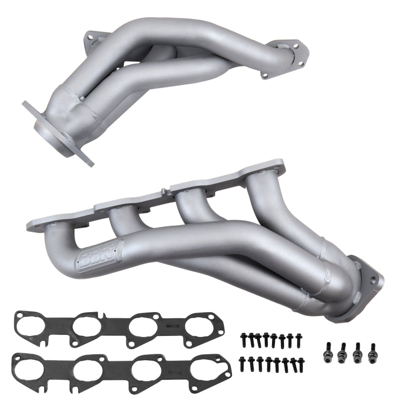 BBK Performance 4013 Shorty Headers 1-7/8 Titanium Ceramic for 2005-2010 Chrysler 300, Dodge Charger / Challenger / Magnum SRT8 (6.1L Hemi)