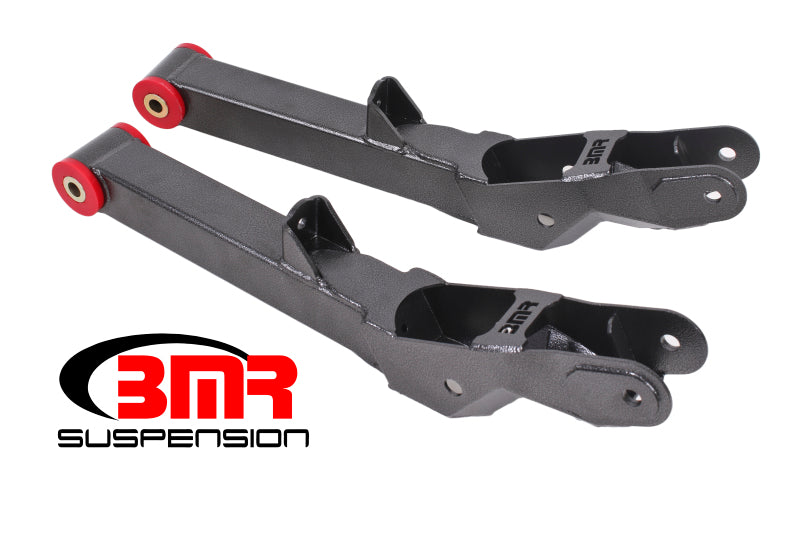 BMR 2010-2015 5th Gen Camaro Rear Lower Control Arms Non-Adj. (Polyurethane) - Black Hammertone