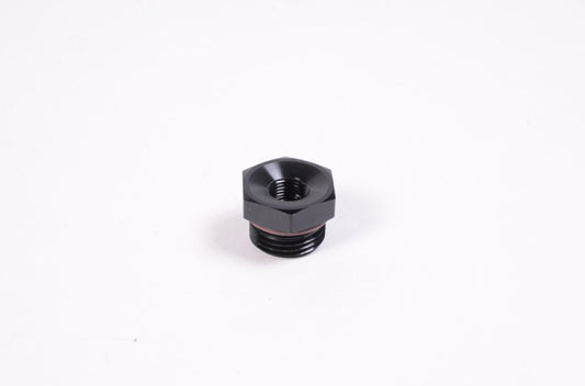 Radium 8AN ORB to 1/8NPT Female Adapter Fitting - Blk Anodized - #14-0119