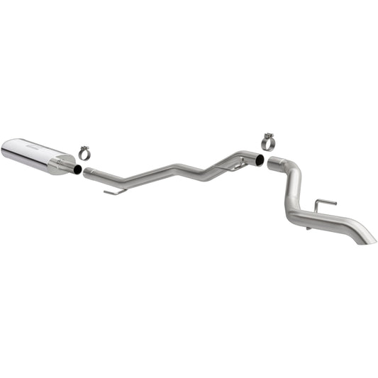 MagnaFlow 19486 2020 Jeep Gladiator 2.5in Rock Crawler Series Single Rear Exit SS Cat-Back Exhaust w/o Tip - #19486