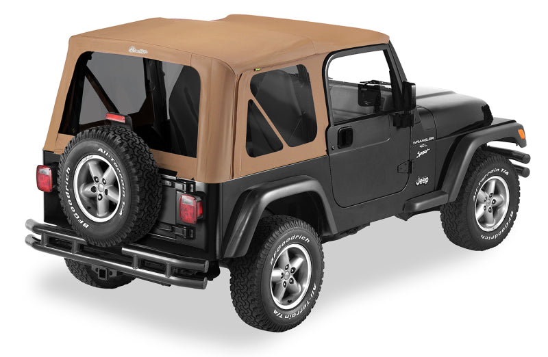 Bestop 97-02 Jeep Wrangler TJ Replace A-Top (Spice Sailcloth Tinted Windows No Door Skins )