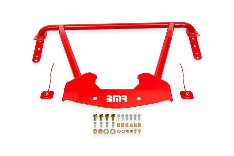 BMR 1964-1967 GM A-Body Bolt-On Front Reinforcement Chassis Brace - Red
