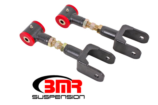 BMR 1979-2004 Fox Mustang Upper Control Arms On-Car Adj. (Polyurethane) - Black Hammertone