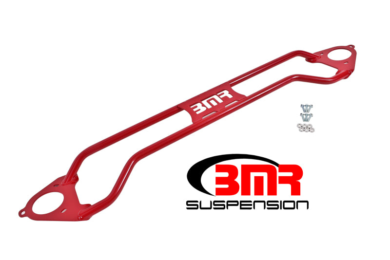 BMR 2016-2024 6th Gen Camaro Front Twin Tube Design Strut Tower Brace - Red