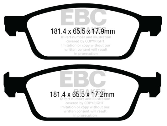 EBC Redstuff Ceramic Brake Pads DP33008C