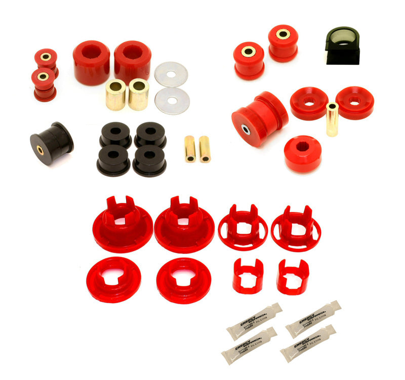 BMR 2010-2011 5th Gen Camaro Street Version Total Suspension Bushing Kit (BK020/BK021/BK022) - Black/Red