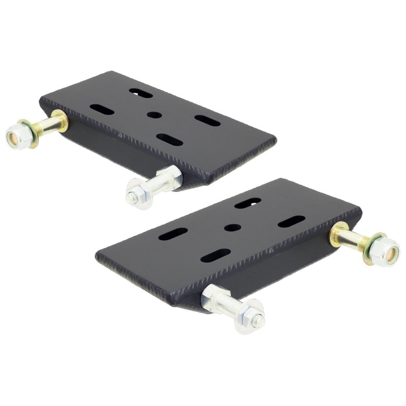 RockJock Heavy Duty Spring Plates with Shock and Sway Bar Mounts (2 1/2in Wide Springs)
