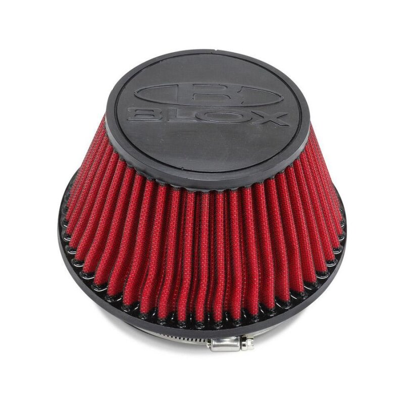 BLOX Racing Shorty Performance 5in Air Filter w/4in Velocity Stack and Coupler Kit BXIM-00324