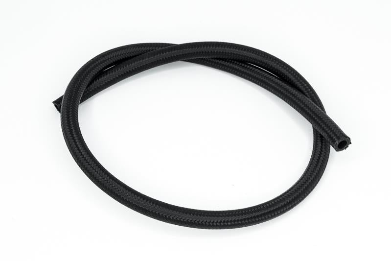DeatschWerks 6AN Black Nylon Braided CPE Hose 3 Feet