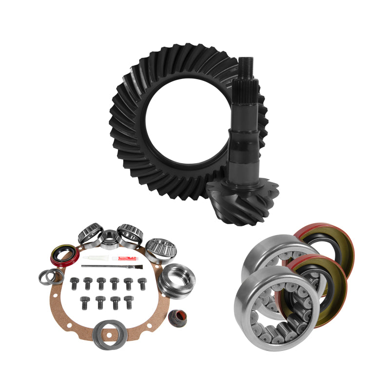 Yukon Gear & Axle YGK2066 8.8in for Ford 3.73 Rear Ring & Pinion Install Kit 2.99in OD Axle Bearings and Seals