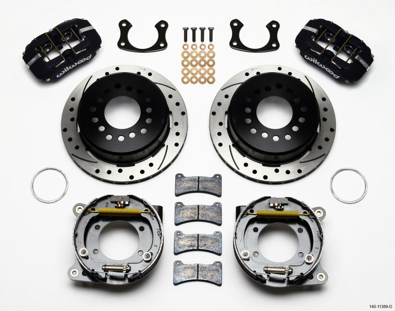 Wilwood Dynapro Low-Profile 11.00in P-Brake Kit Drilled New Big Ford 2.50in Offset - #140-11389-D