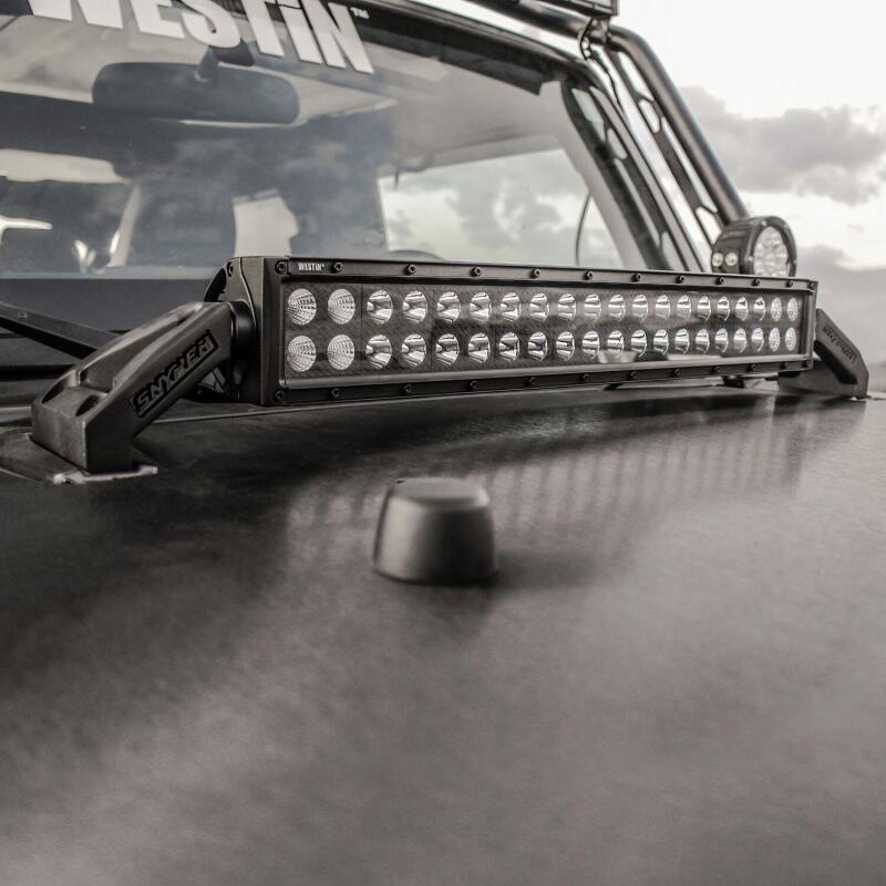 Westin 62-41015 Snyper LED Hood Mount for 2007-2018 Jeep Wrangler Textured Black