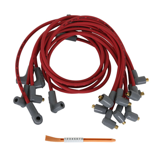MSD 31609 Super Conductor Spark Plug Wire Set,Big Block for Chevy, Socket Dist. Cap