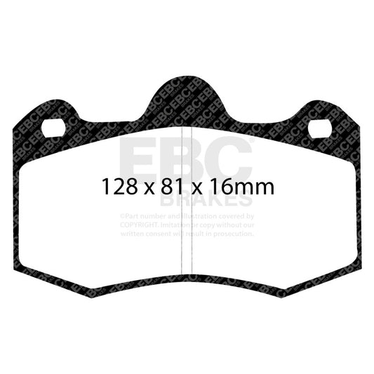 EBC 10+ Lotus Evora 3.5 Redstuff Front Brake Pads DP3036C