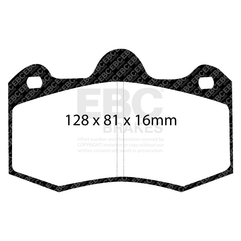 EBC Racing 10-16 Lotus Evora 3.5L SR-11 Sintered Race Front Brake Pads DP8036.16SR11