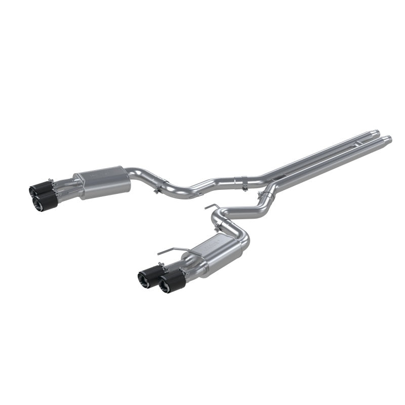 MBRP Ford Mustang GT 5L T304 3in Cat-Back w/4in Quad Carbon Fiber Tips