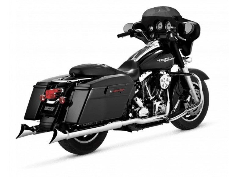 Vance & Hines 16799 Dresser Duals Shielded Headers Chrome for 1995-2008 Harley-Davidson Touring